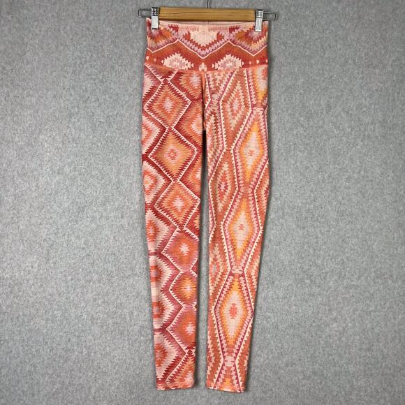 Niyama Sol Womens S Kilim Barefoot Leggings in Melon - Picture 2 of 9